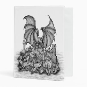 Dragon with Zombie Mini Binder
