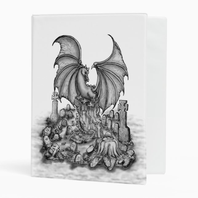 Dragon with Zombie Mini Binder (Front/Inside)