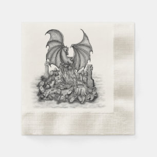 Dragon with Zombie Napkins