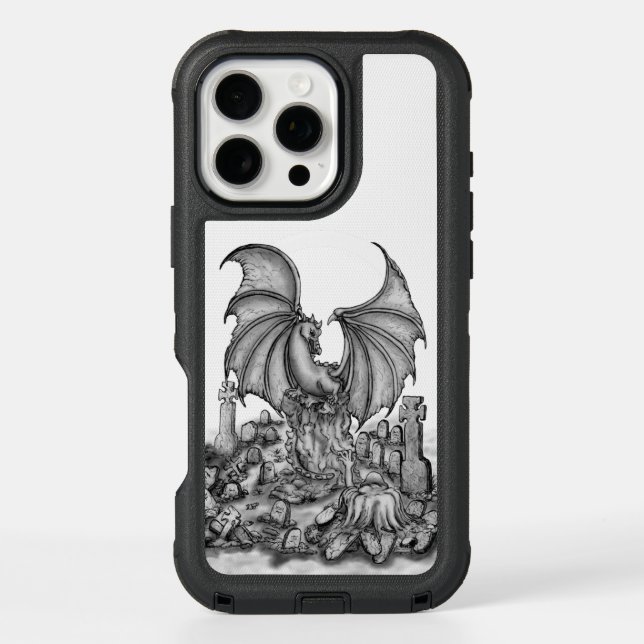 Dragon with Zombie Otterbox iPhone Case (Back)