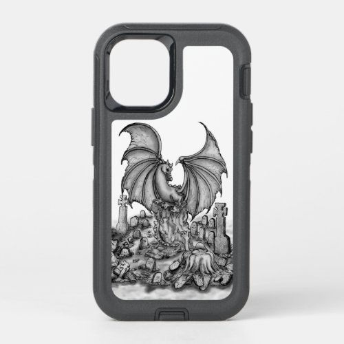 Dragon with Zombie OtterBox Defender iPhone 12 Mini Case