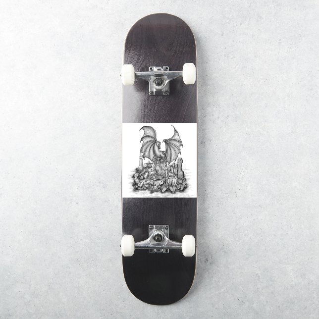 Dragon with Zombie Sticker (Skateboard)