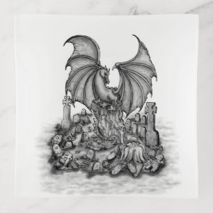 Dragon with Zombie Trinket Tray