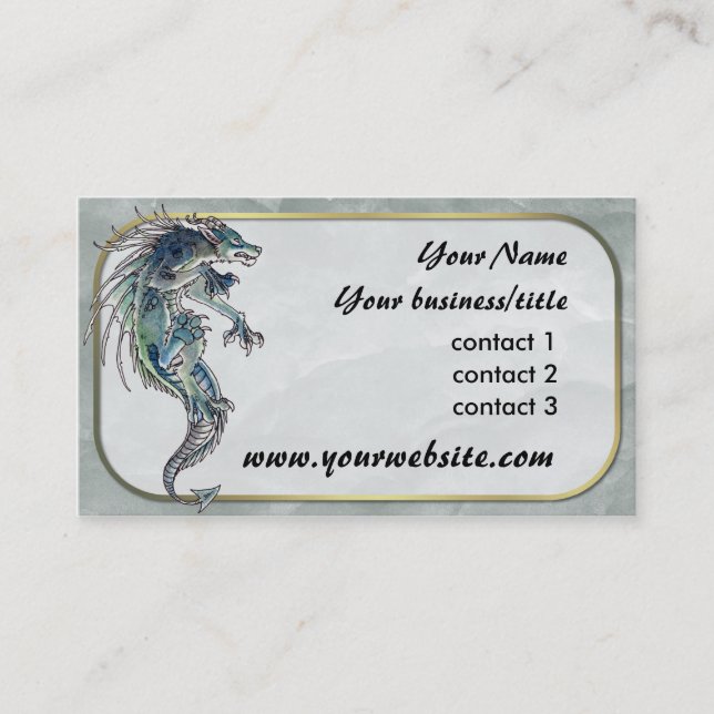 Dragon Wolf Business Card (Front)