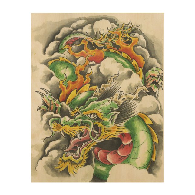 Dragon Wooden Print (Front)