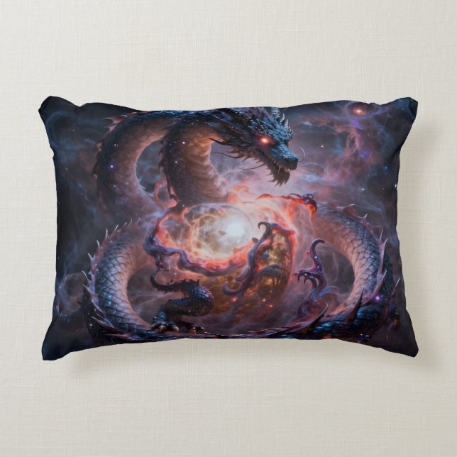 Dragon World – The Realm of Fire and Magic´1 Accent Pillow (Front)