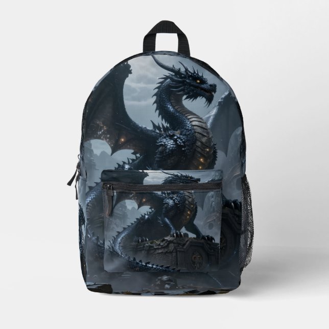 Dragon World – The Realm of Fire and Magic Printed Backpack (Front)