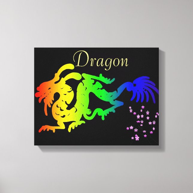 Dragon Wrapped Canvas Print (Front)