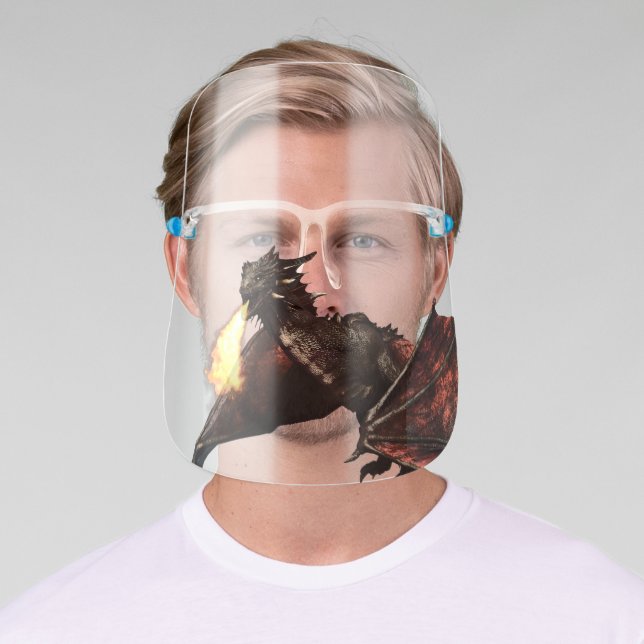 Dragon Wyvern Fantasy Fire Breathing Mythology Face Shield (Insitu)