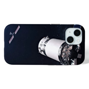 Dragon Xl Spacecraft Approaching A Lunar Gateway. iPhone 15 Case