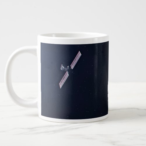 Dragon Xl Spacecraft Approaching A Lunar Gateway Giant Coffee Mug