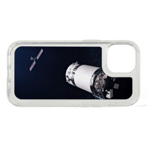 Dragon Xl Spacecraft Approaching A Lunar Gateway. iPhone 15 Case