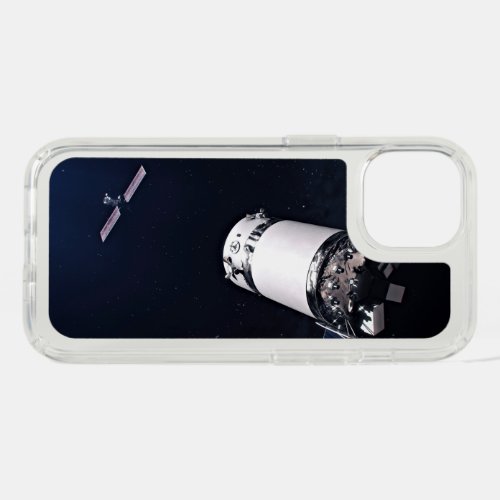 Dragon Xl Spacecraft Approaching A Lunar Gateway iPhone 15 Case