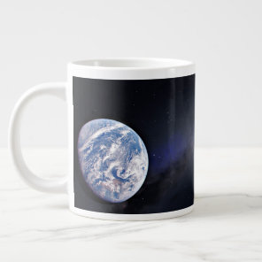 Dragon Xl Spacecraft With Planet Earth In Distance Giant Coffee Mug