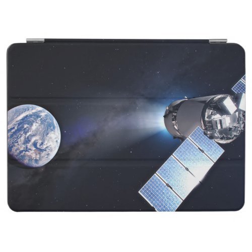 Dragon Xl Spacecraft With Planet Earth In Distance iPad Air Cover