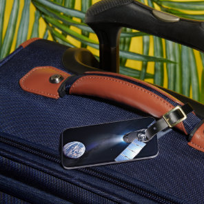 Dragon Xl Spacecraft With Planet Earth In Distance Luggage Tag