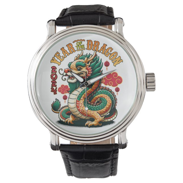 Dragon Year 2024 Embrace Lunar New Year Prosperity Watch (Front)