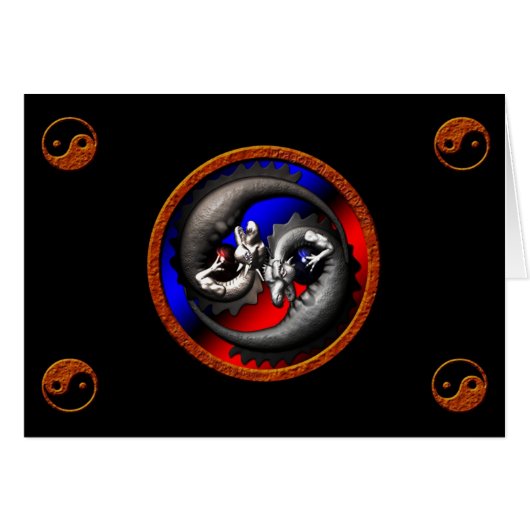 Dragon Yin-Yang Cards (Front Horizontal)