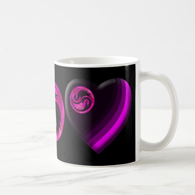 Dragon Yin Yang Coffee Mug (Right)