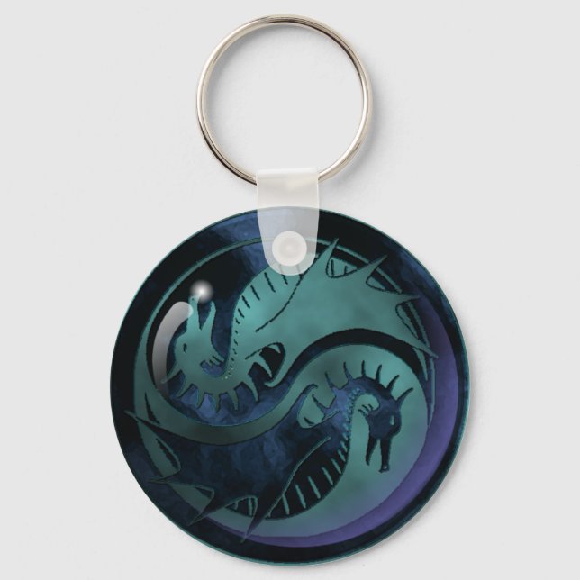 Dragon Yin Yang Keychain (Front)