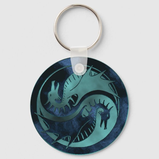 Dragon Yin Yang Keychain (Front)