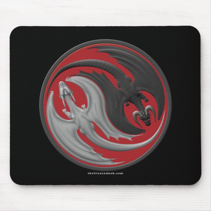 Dragon Yin Yang Mouse Pads