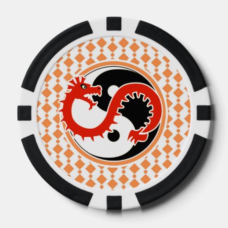 Dragon Yin Yang Poker Chips