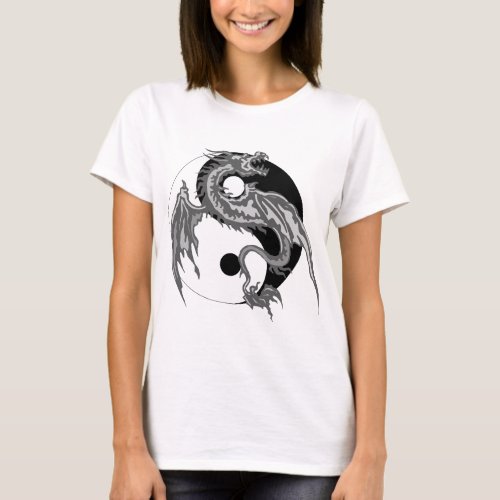 Dragon Yin Yang T_Shirt