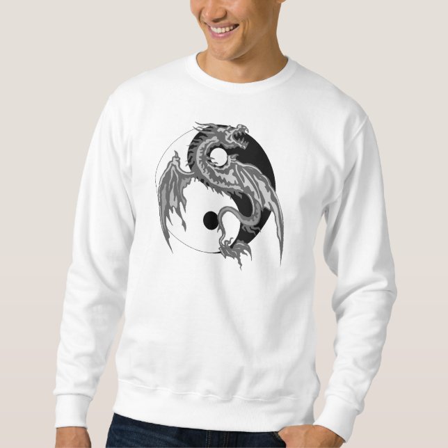Dragon Yin Yang T-Shirt Sweatshirt (Front)