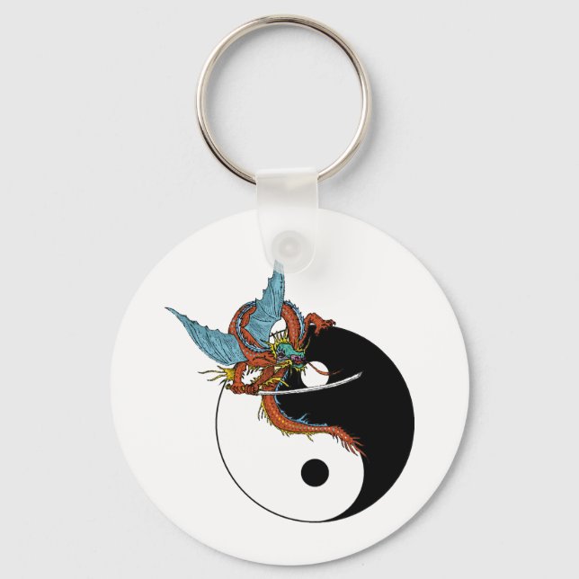 Dragon Ying Yang Keychain (Front)