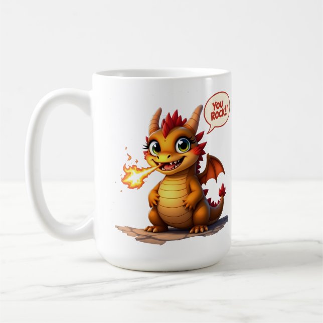 Dragon You Rock Coffee Mug (Left)