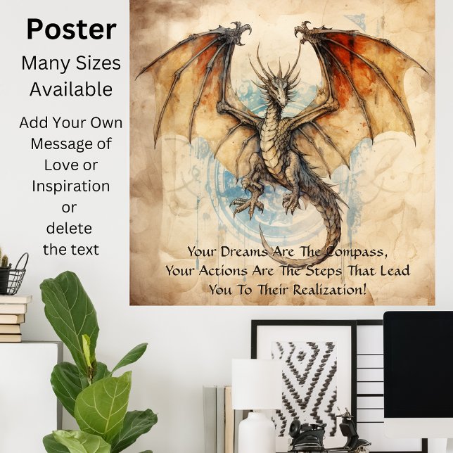 Dragon - Your Dreams Are The Compass Poster (Creator Uploaded)