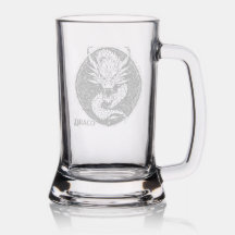 Dragon Your Name Laser Etched Gift Beer