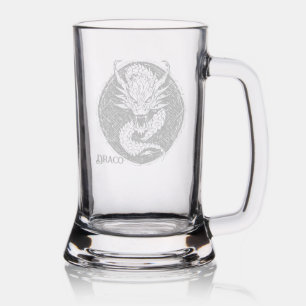 Dragon Your Name Laser Etched Gift Beer Stein