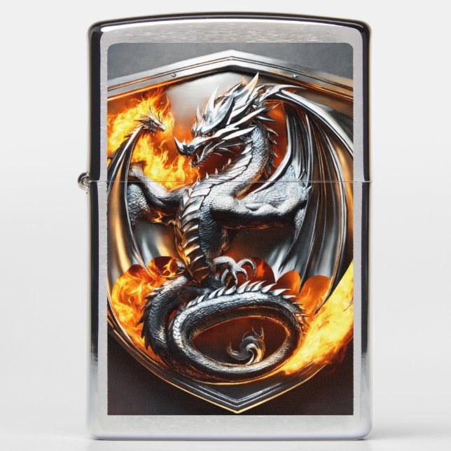 Dragon Zippo Lighter – Legendary Fire in Your Hand (Front)