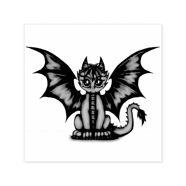 Dragonbaby blue self-inking stamp (Design)