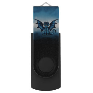 Dragonbaby blue USB flash drive