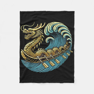 Dragonboat Dragon Boat Racing Dragon Boat Festival Fleece Blanket