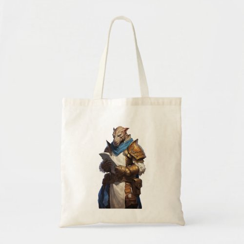 Dragonborn Cleric Tote Bag