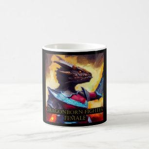 Dragonborn Fighter Female Coffee Mug