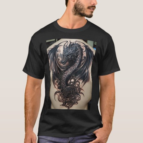 Dragonfire Unleashed Graphic Tee _ Ignite Your Sty