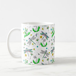 Dragonflies and Dandelions Coffee Mug