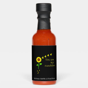 Dragonflies and Sunflower You Are My Sunshine (2) Hot Sauces