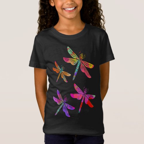 Dragonflies animal insect gift dragonfly T_Shirt