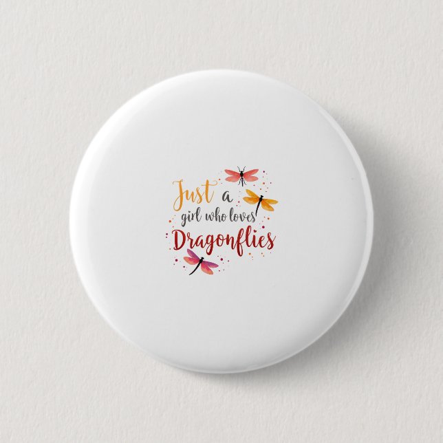 Dragonflies Animals Women Gift Idea Dragonfly (3) Button (Front)