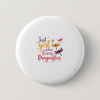 Dragonflies Animals Women Gift Idea Dragonfly (4) Button