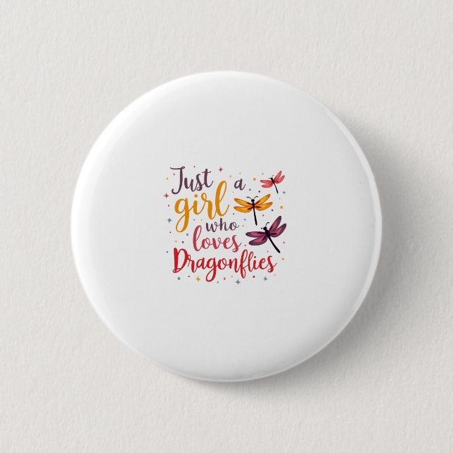 Dragonflies Animals Women Gift Idea Dragonfly (4) Button (Front)
