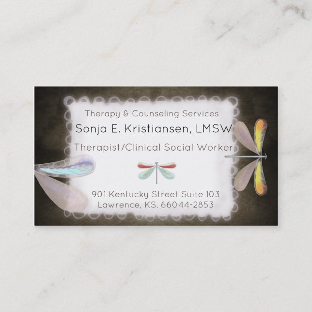 Dragonflies Appointment Card (Front)
