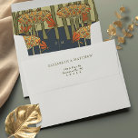 Dragonflies Art Nouveau Vintage Envelope<br><div class="desc">Embrace the romanticism of the Belle Époque with our "Art Nouveau Dragonfly Dream" wedding envelope. As you unfold the envelope, a captivating inlay unveils a tranquil scene of dragonflies dancing around flowers above a peaceful pond, evoking the charm and elegance of the Art Nouveau period. The use of organic shapes...</div>