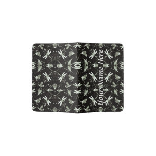 Dragonflies Black Passport Holder